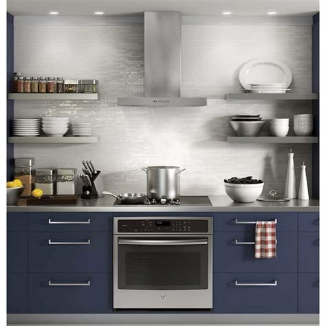 GE Profile Series 30 inches Externally Vented & Recirculating Wall Range Hood Stainless Steel ...