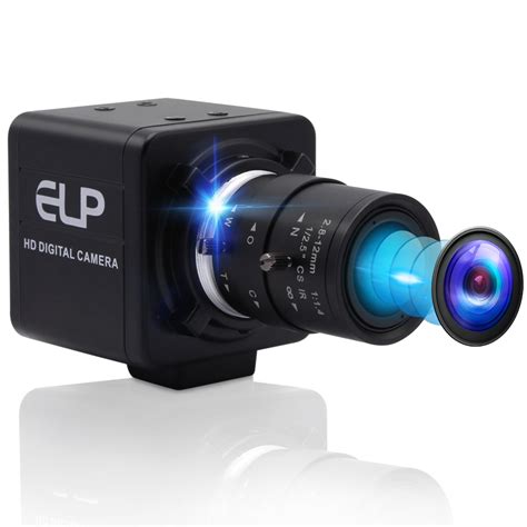 ELP 4K Ultra HD Webcam Optical Zoom Camera with 2.8-12mm Varifocal Lens ...