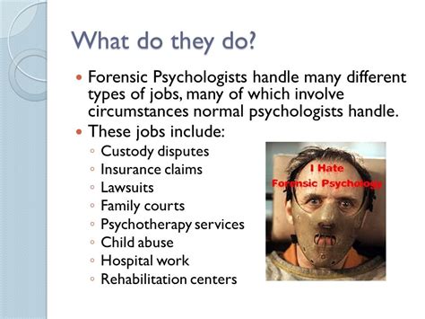 Forensic Psychologist - ppt download