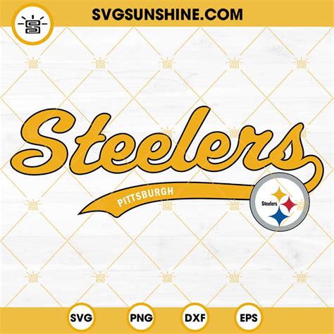 Steelers SVG, Pittsburgh Steelers SVG PNG DXF EPS Cricut Silhouette ...