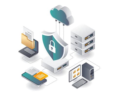 Endpoint Protection cloud server 4578805 Vector Art at Vecteezy