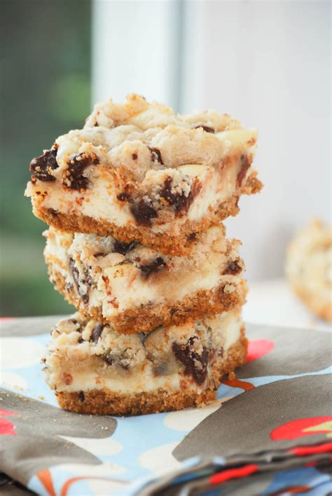 Chocolate Chip Cookie Dough Cheesecake Bars