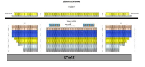 Des Plaines Theater Seating Chart - Theater Seating Chart