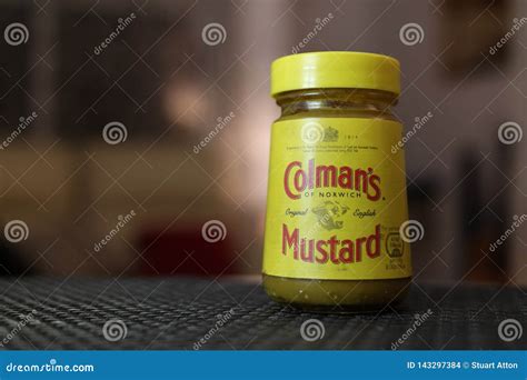 Classic Colman`s mustard editorial stock image. Image of colmans ...