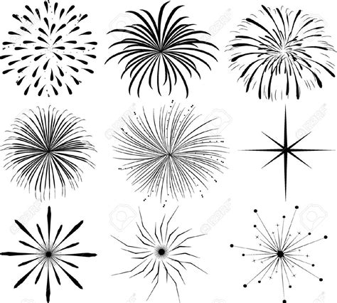 clip art fireworks - Google Search | How to draw fireworks, Fireworks art, Firework tattoo