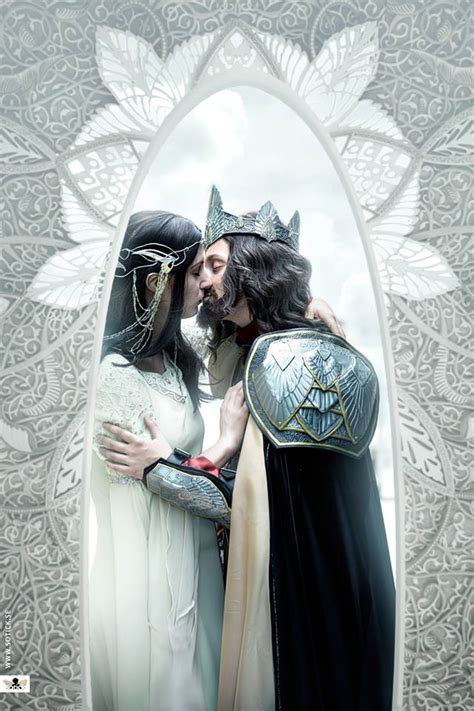 [Self] King Aragorn (elessar) and Arwen coronation scene : r/cosplay