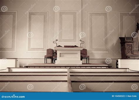 Interior of old church stock photo. Image of indoors - 15450322