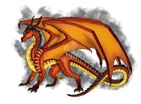 WoF - Peril, the fire-born Skywing by AnaPaulaDBZ Dragon Wings, Dragon ...