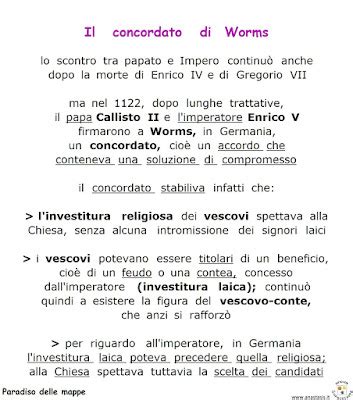 Paradiso delle mappe: Il concordato di Worms