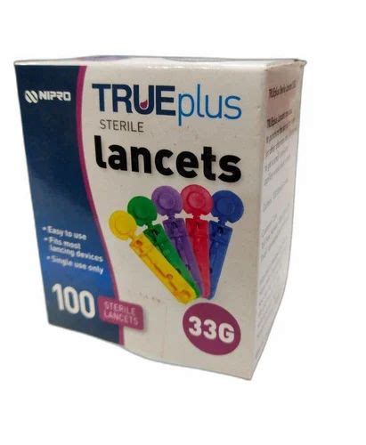 Plastic True Plus Sterile Blood Lancets, For Hospital at Rs 35/box in Raigad