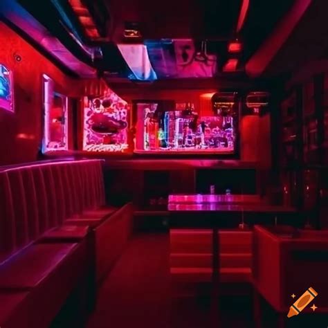 Neon aesthetic bar