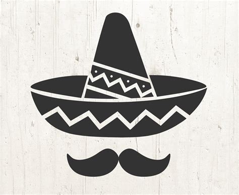 Sombrero SVG Mustache svg Cinco De Mayo SVG sombrero cinco | Etsy