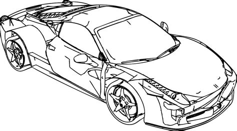 Ferrari Coloring Pages - Coloring Home