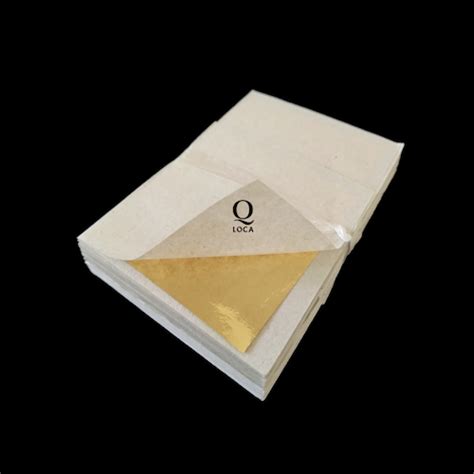 24K Gold Leaf On Base Veritable 45 x 45 mm 100 leaves – Q-loca