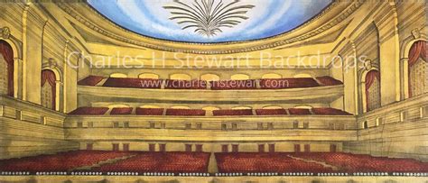 Theater Stage View Backdrop | Backdrops by Charles H. Stewart