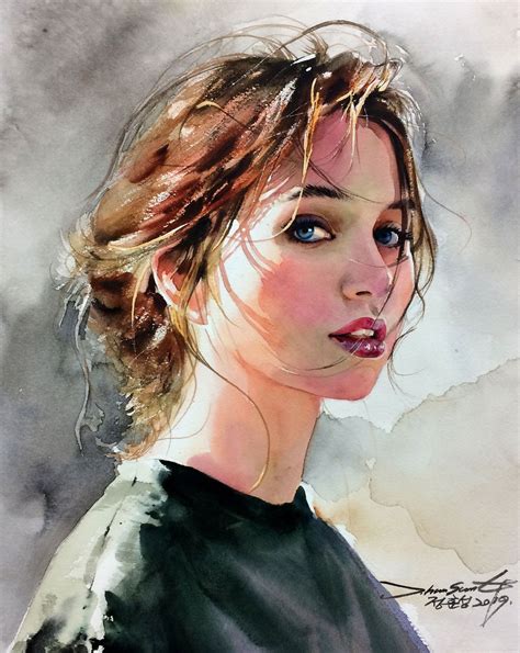 Watercolor painted portraits. Watercolor Painting trustalchemy.com