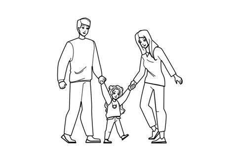 family walking vector (2362033)