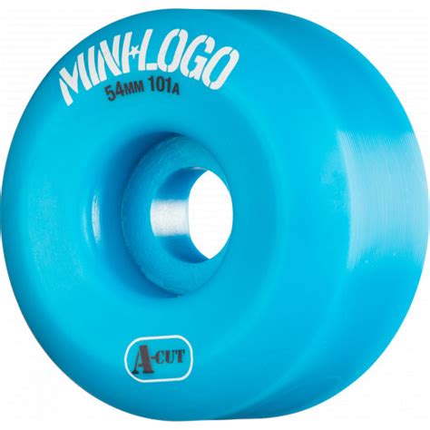 Mini Logo Skateboard Wheels A-cut 54mm 101A Blue 4pk - Mini Logo Skateboards