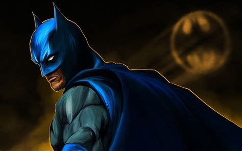 HD wallpaper: Batman, comics, Concept Art, DC Comics, superhero, blue ...