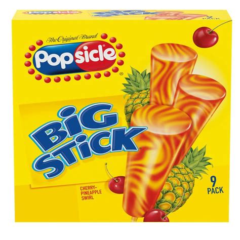 Popsicle Ice Pops Big Stick (9 ct) - Instacart