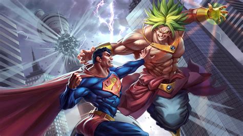 1920x1080 Resolution Superman vs Broly 1080P Laptop Full HD Wallpaper ...