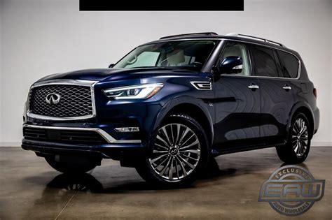 2019 Infiniti Qx80 Luxe 37041 Miles Hermosa Blue Sport Utility Premium Unleaded - Used Infiniti ...