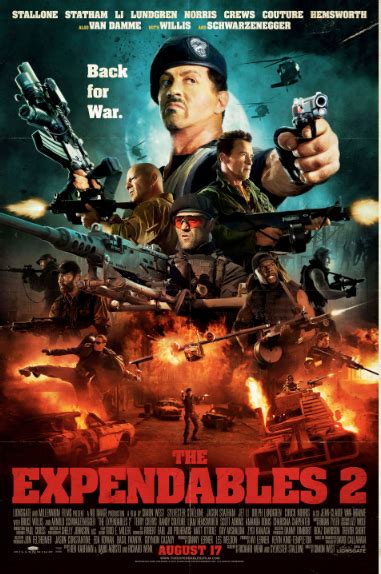 FIRST LOOK: ‘The Expendables 2’ Stars Stallone and Schwarzenegger Charm ...