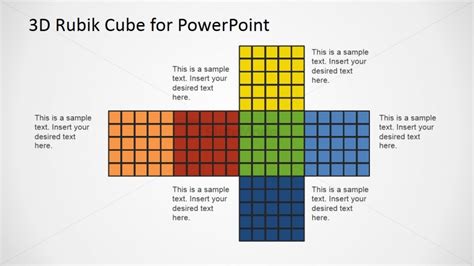 Rubik's Cube Flat Design of Faces - SlideModel