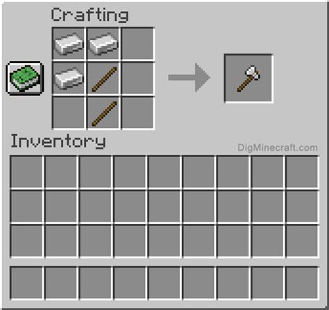 How to make an Iron Axe in Minecraft