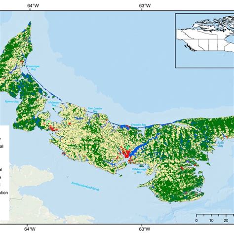 Land use map of PEI in 2000 [46]. | Download Scientific Diagram