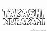 Takashi Murakami Doodle / Colouring Page By Little Box Of Magic  TPT sketch template