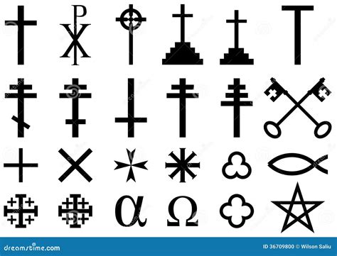 Christian Religious Symbols Stock Photo - Image: 36709800