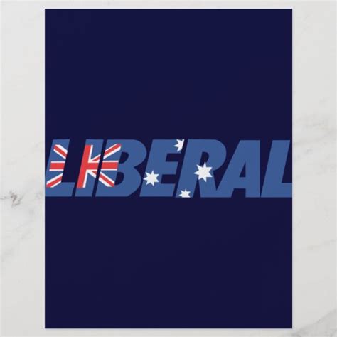 Liberal Party of Australia Full Color Flyer | Zazzle