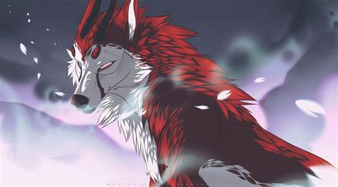 CM: Red Wolf by Kenzzay Wolf Art Fantasy, Fantasy Beasts, Big Wolf, Furry Wolf, Cute Animal ...