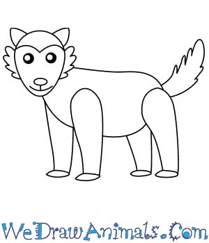 How to Draw a Simple Wolf for Kids