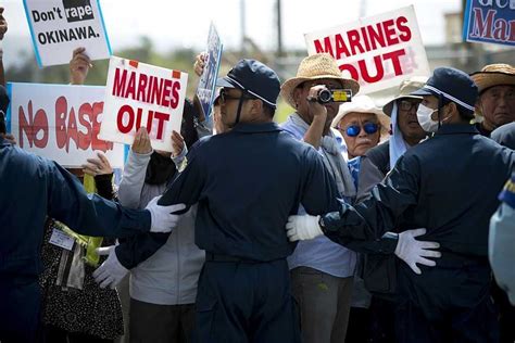 PHOTOS: Thousands Protest Against U.S. Military Presence In Okinawa, Japan : The Two-Way : NPR