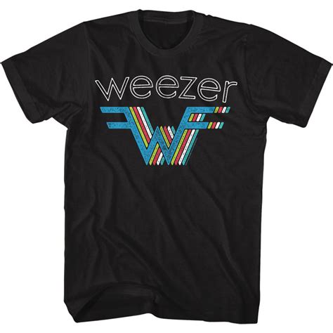 Weezer W Multi Color T-shirt 426603 | Rockabilia Merch Store