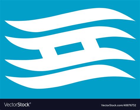 Prefecture hyogo flag isolated Royalty Free Vector Image