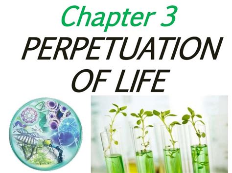 Chapter 3 : Perpetuation of Life