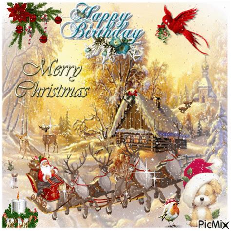 HAPPY BIRTHDAY END MERRY CHRISTMAS | Happy merry christmas, Christmas ...