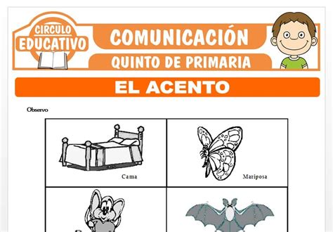 El Acento y La Tilde para Quinto de Primaria – Fichas GRATIS