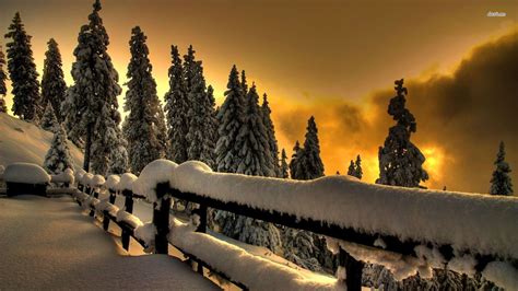 Winter Sunset HD Wallpaper (50+ images)