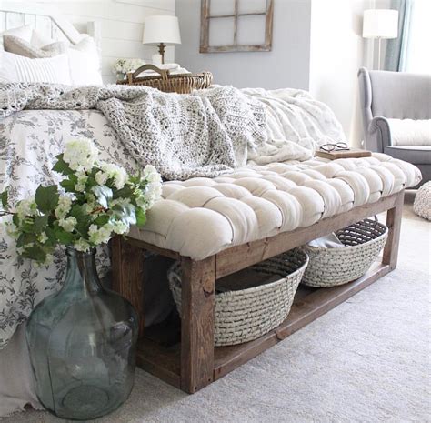 DIY Basket Weave Bench | Bedroom bench diy, End of bed bench, Bedroom diy