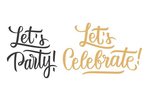 Let's Party Let's Celebrate | Graphics ~ Creative Market