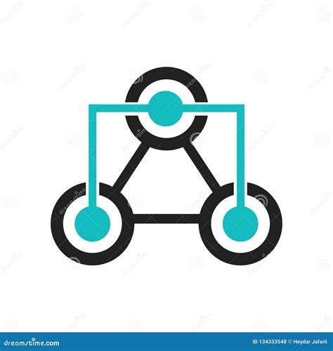 Data Interconnected Symbol Icon Vector Sign And Symbol Isolated On ...