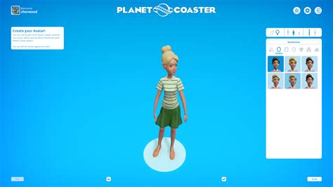 Create your avatar - Planet Coaster | Interface In Game