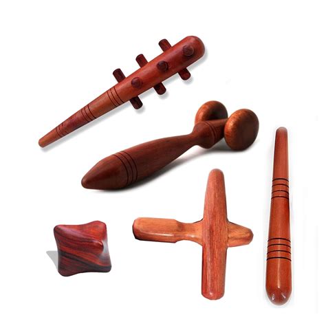 Set B 5 Piece Hand Massage Tool Rosewood Wooden Self Massage - Etsy