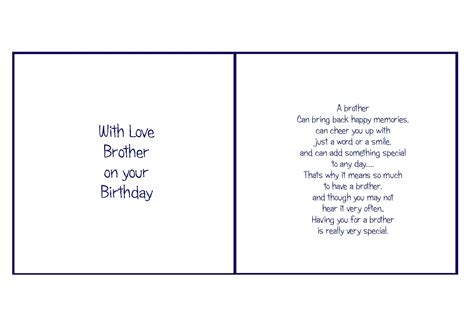 Free Printable Birthday Cards For Brother - Free Printable