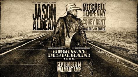 Jason Aldean Highway Desperado Tour 2023 with Mitchell Tenpenny, Corey ...