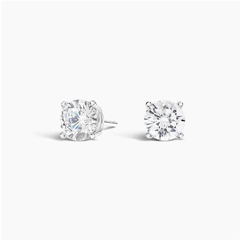 Round Diamond Stud Earrings (1 1/2 ct. tw.) in 18K White Gold